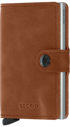 SECRID miniwallet vintage cognac silver