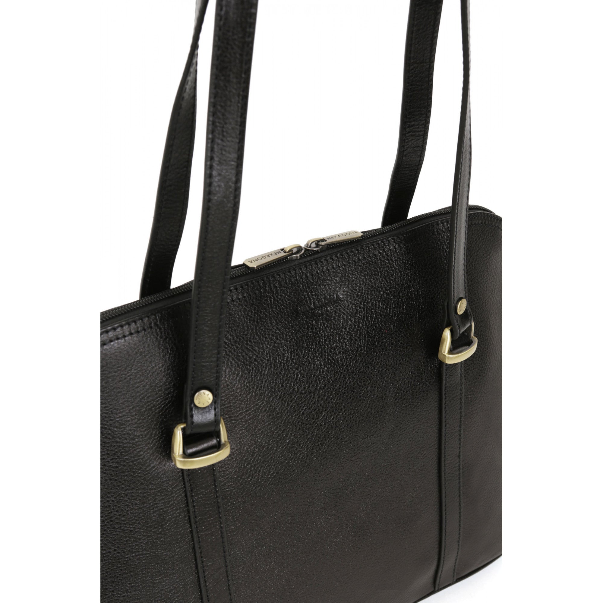 HEXAGONA SAC PORTÉ ÉPAULE 2 ANSES - A4 - CUIR DE VACHETTE