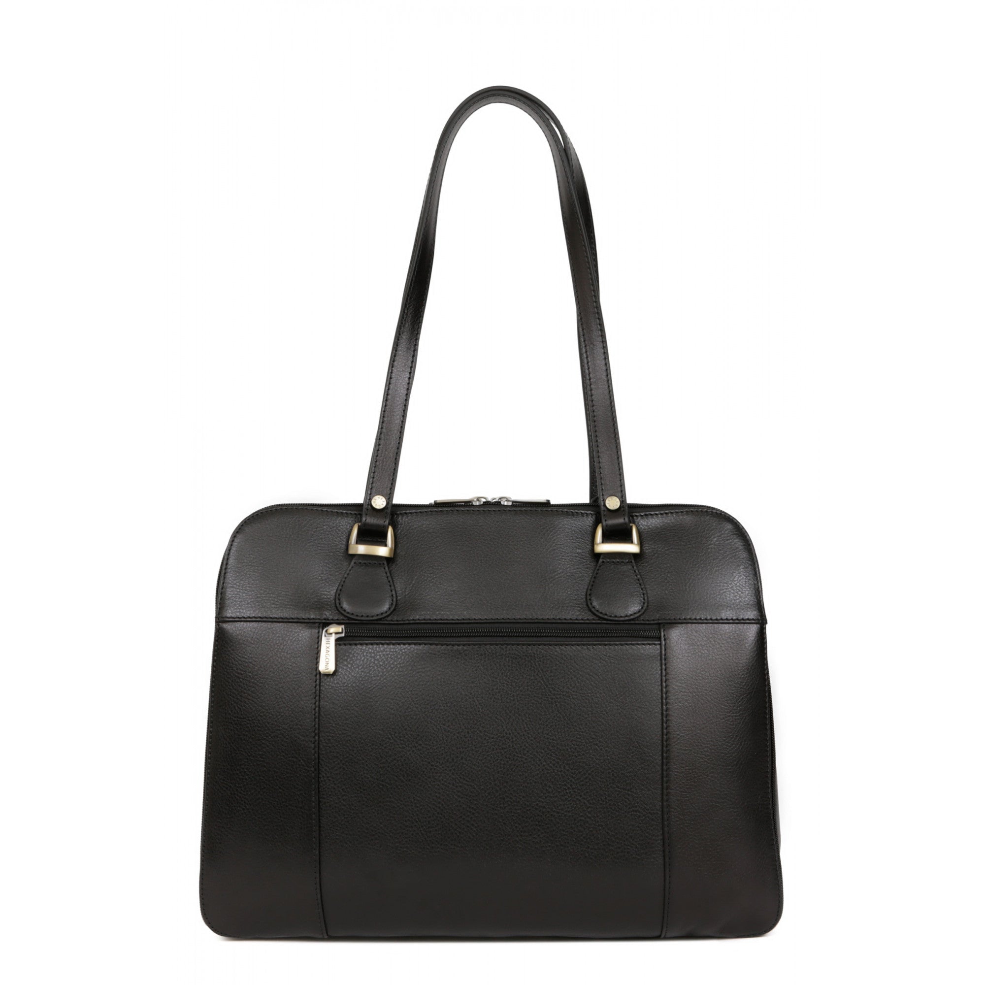 HEXAGONA SAC PORTÉ ÉPAULE 2 ANSES - TABLETTE & A4 - CUIR DE VACHETTE