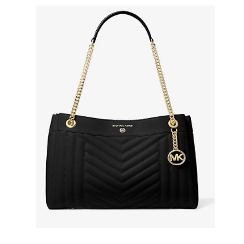MICHAEL KORS Sac porté épaule Susan de taille moyenne en cuir matelassé