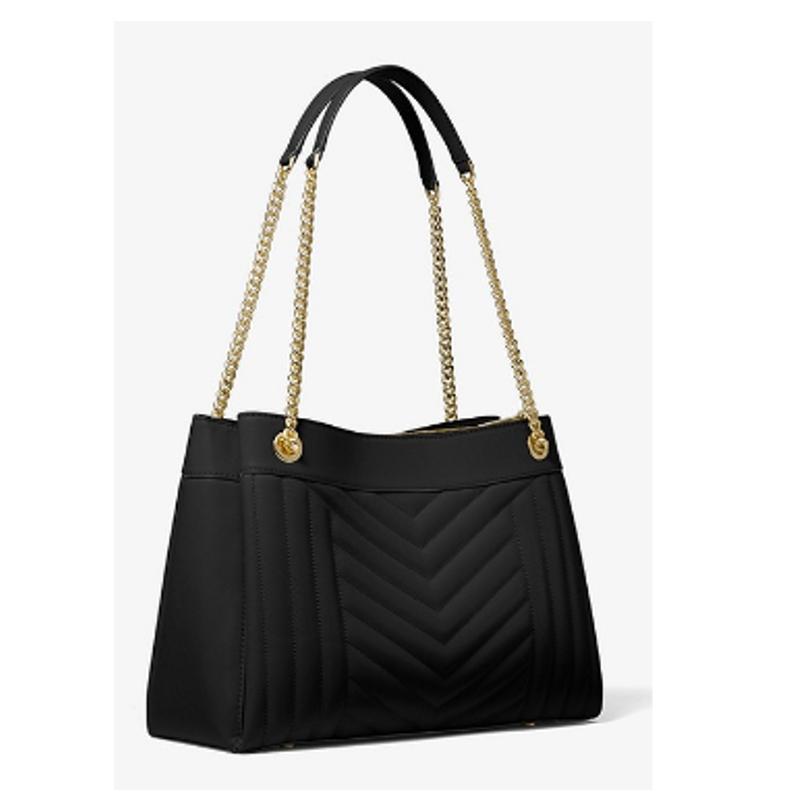 MICHAEL KORS Sac porté épaule Susan de taille moyenne en cuir matelassé