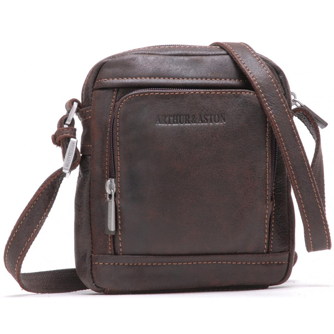 ARTHUR ET ASTON - POCHETTE PORTE TRAVERS HOMME CUIR