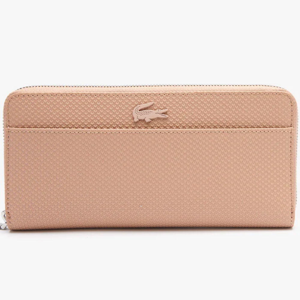 
                      
                        LACOSTE Grand portefeuille unisexe Chantaco zippé en cuir piqué
                      
                    
