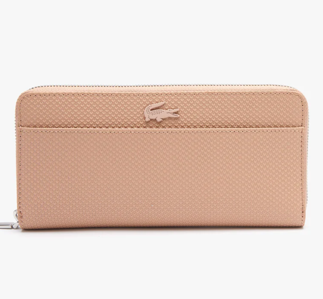 LACOSTE Grand portefeuille unisexe Chantaco zippé en cuir piqué