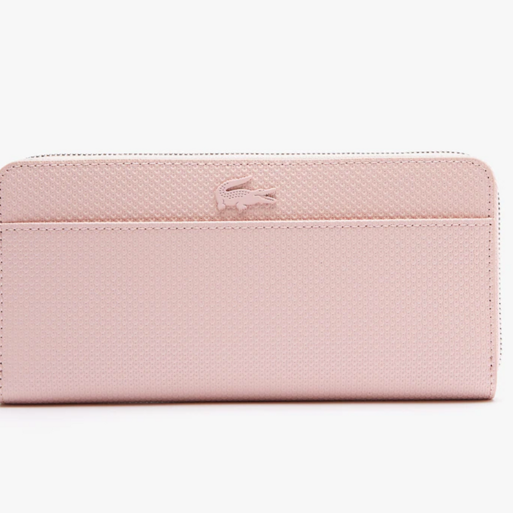 
                      
                        LACOSTE Grand portefeuille unisexe Chantaco zippé en cuir piqué
                      
                    