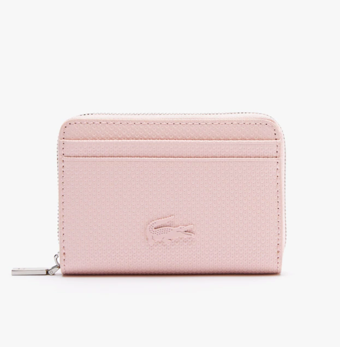 LACOSTE Petit porte-monnaie unisexe Chantaco zippé en cuir premium