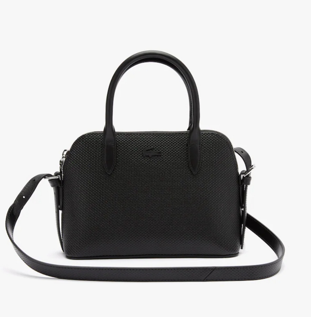 LACOSTE Sac bugatti à bandoulière amovible Chantaco en cuir piqué