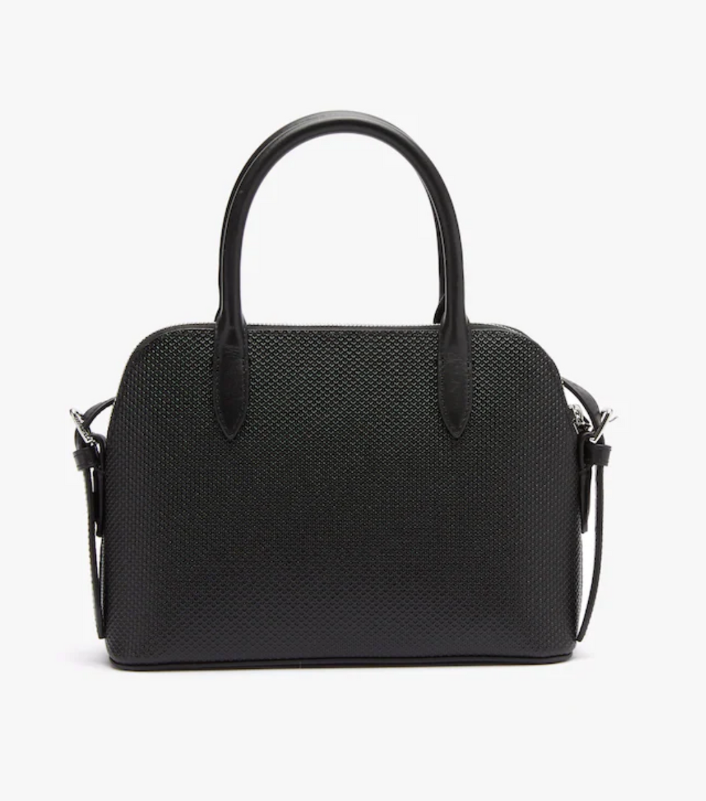 LACOSTE Sac bugatti à bandoulière amovible Chantaco en cuir piqué