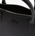 LACOSTE Sac bugatti à bandoulière amovible Chantaco en cuir piqué
