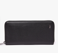 Portefeuille zippé Crocodil en cuir grainé