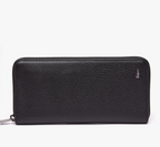 Portefeuille zippé Crocodil en cuir grainé
