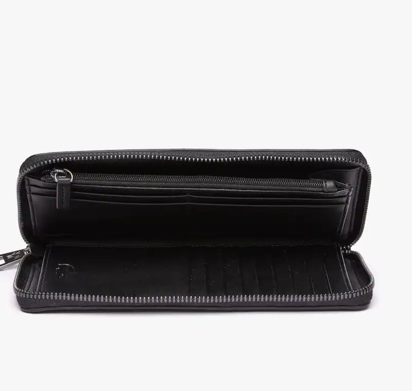 Portefeuille zippé Crocodil en cuir grainé