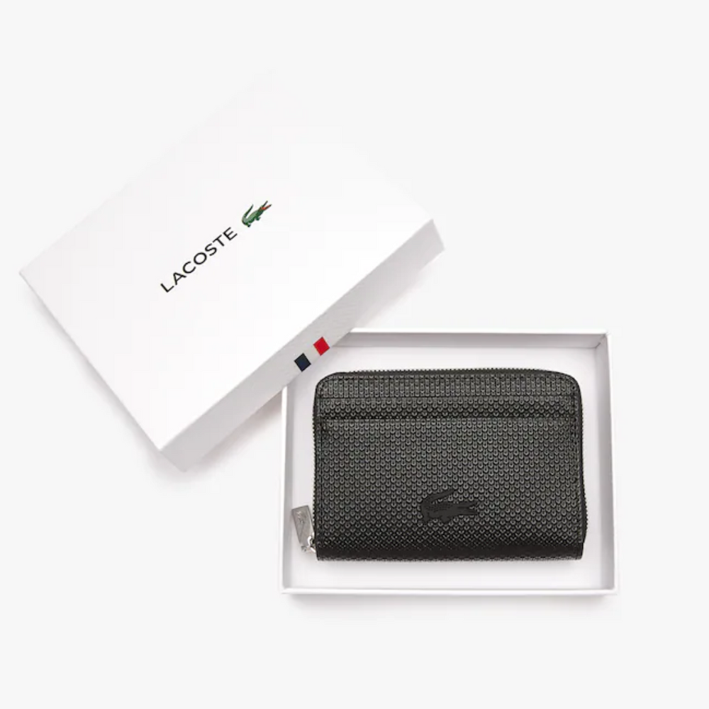 
                      
                        LACOSTE Petit porte-monnaie unisexe Chantaco zippé en cuir premium
                      
                    