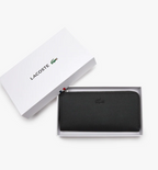 LACOSTE Portefeuille zippé unisexe Lacoste avec 8 fentes pour cartes