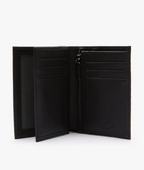LACOSTE Portefeuille Lacoste pliable vertical en cuir grainé