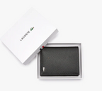 LACOSTE Portefeuille Lacoste pliable vertical en cuir grainé