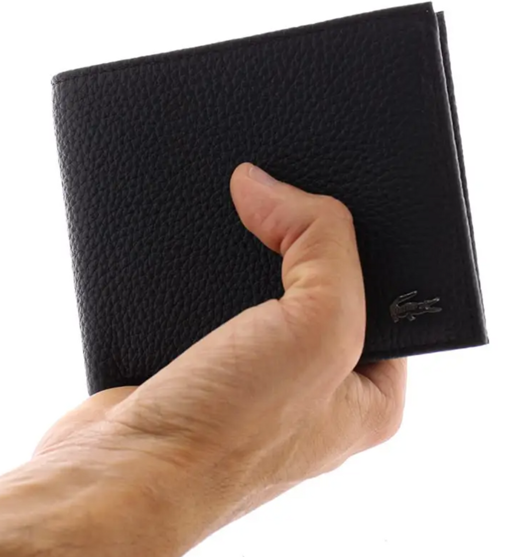 LACOSTE Portefeuille Lacoste  porte-cartes horizontal en cuir