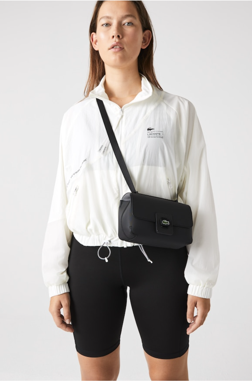 LACOSTE Sac à bandoulière femme Lacoste L.12.12 avec fermoir en métal