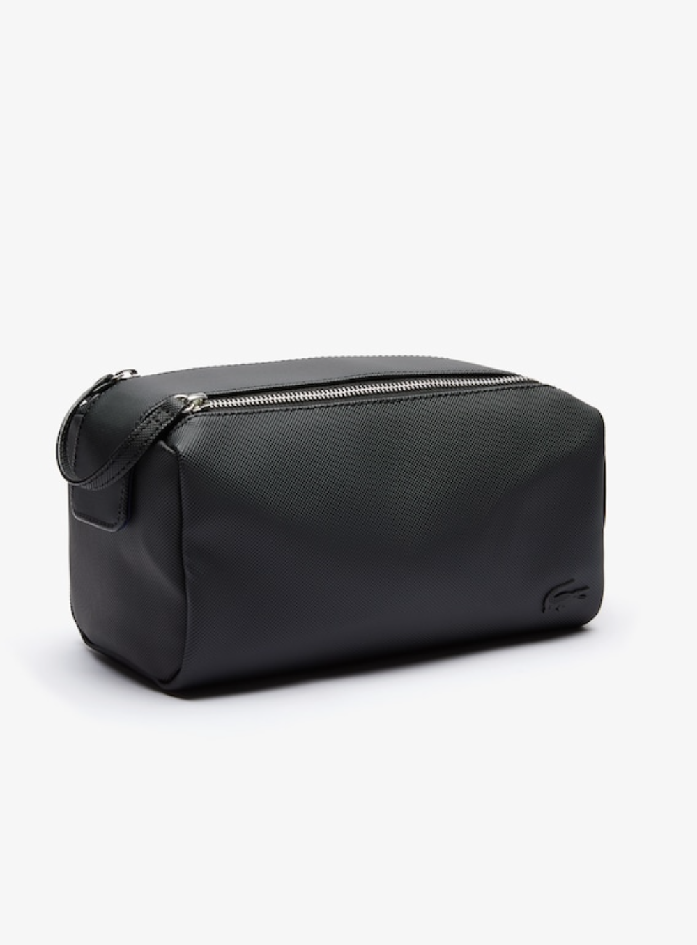 LACOSTE Trousse de toilette Lacoste double zip unisexe en petit piqué uni
