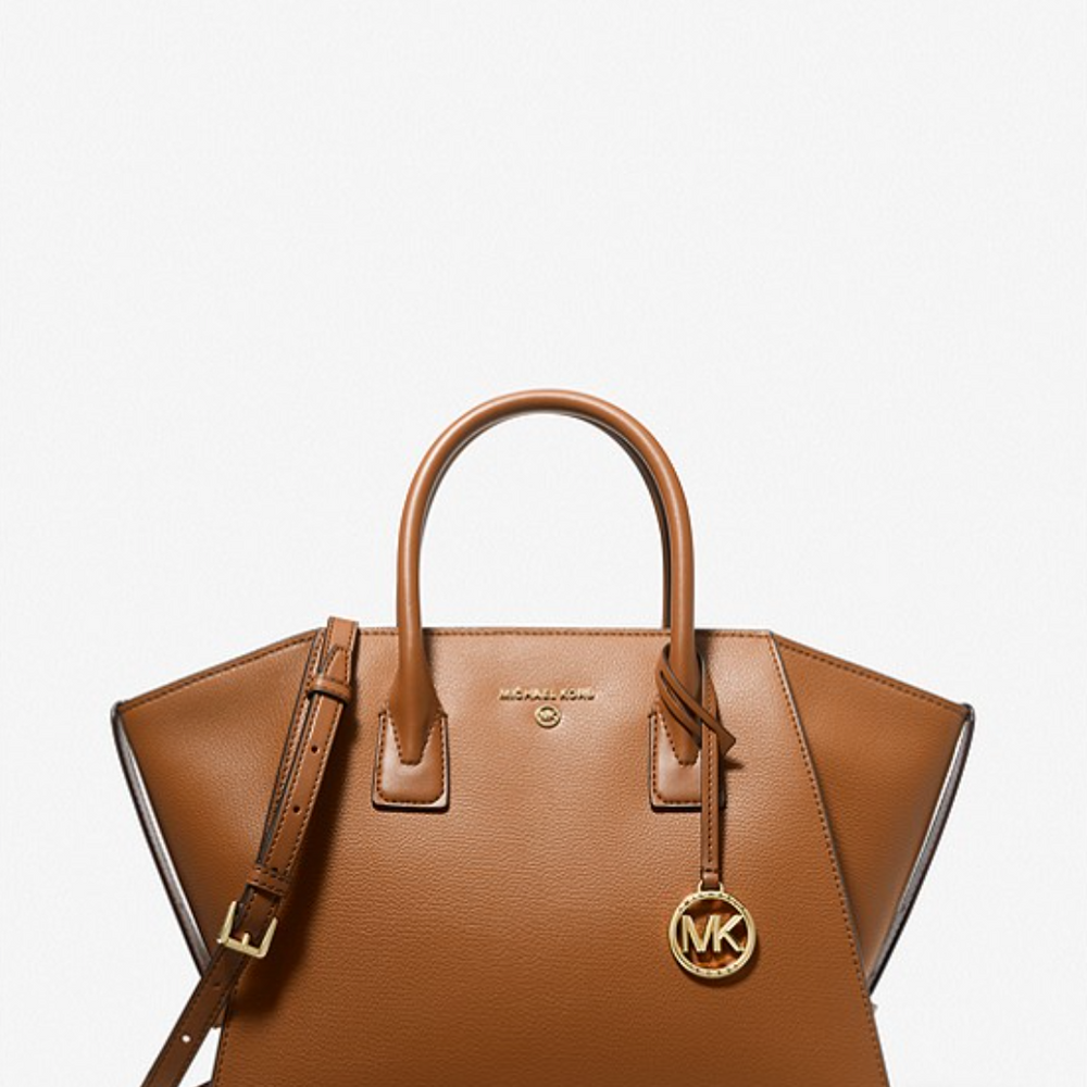 
                      
                        MICHAEL KORS Petit sac Avril en cuir à glissière supérieure Noir doré
                      
                    