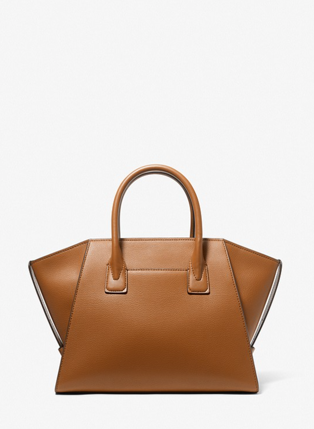 MICHAEL KORS Grand sac Avril en cuir à glissière supérieure Camel