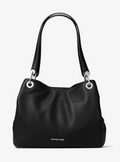 MICHAEL KORS Grand sac porté épaule Raven en cuir Noir/Doré