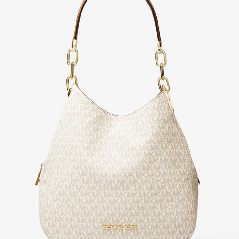 
                      
                        MICHAEL KORS Grand sac porté épaule Lillie en cuir Bronze/Noisette
                      
                    