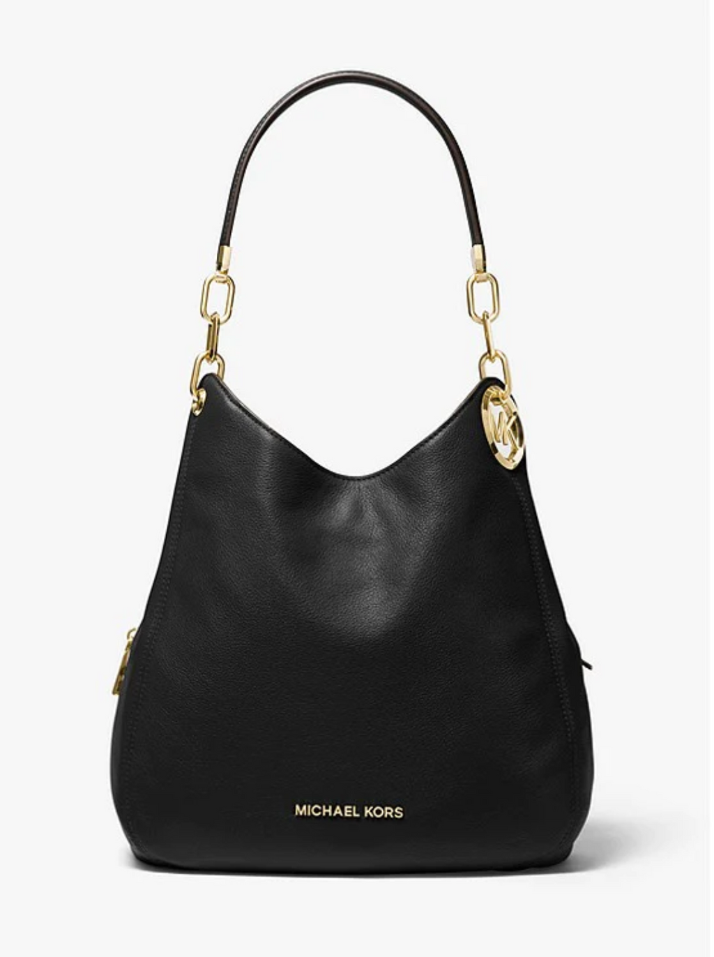 MICHAEL KORS Grand sac porté épaule Lillie en cuir Bronze/Noisette
