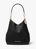 MICHAEL KORS Grand sac porté épaule Lillie en cuir Bronze/Noisette