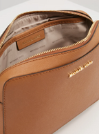 MICHAEL KORS Grand sac à bandoulière Jet Set en cuir saffiano Camel