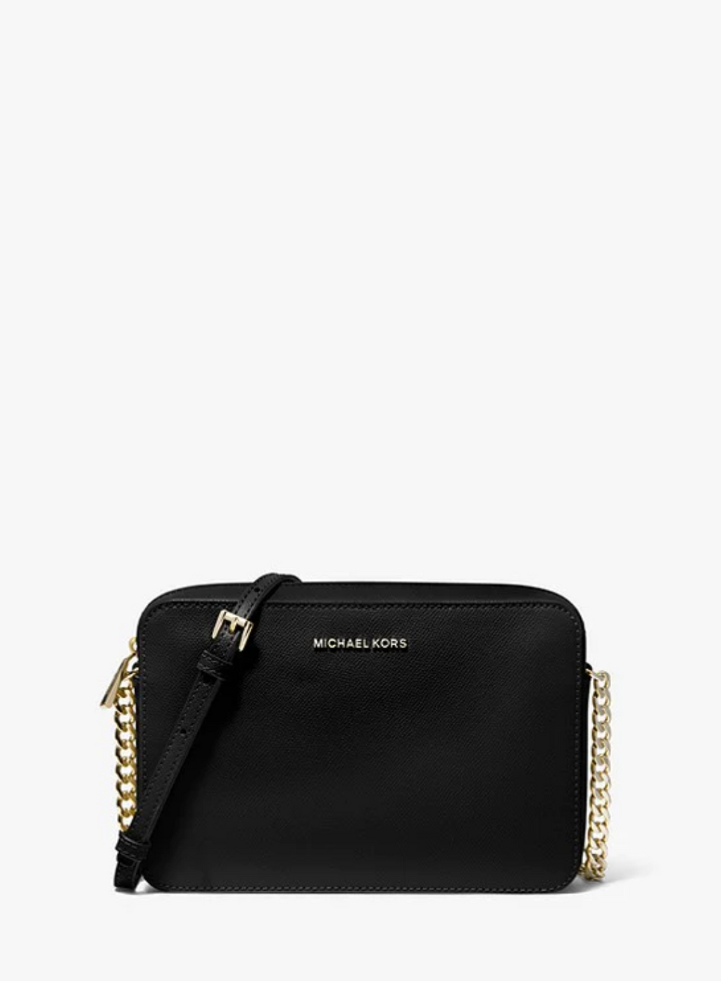 MICHAEL KORS Grand sac à bandoulière Jet Set en cuir saffiano Camel