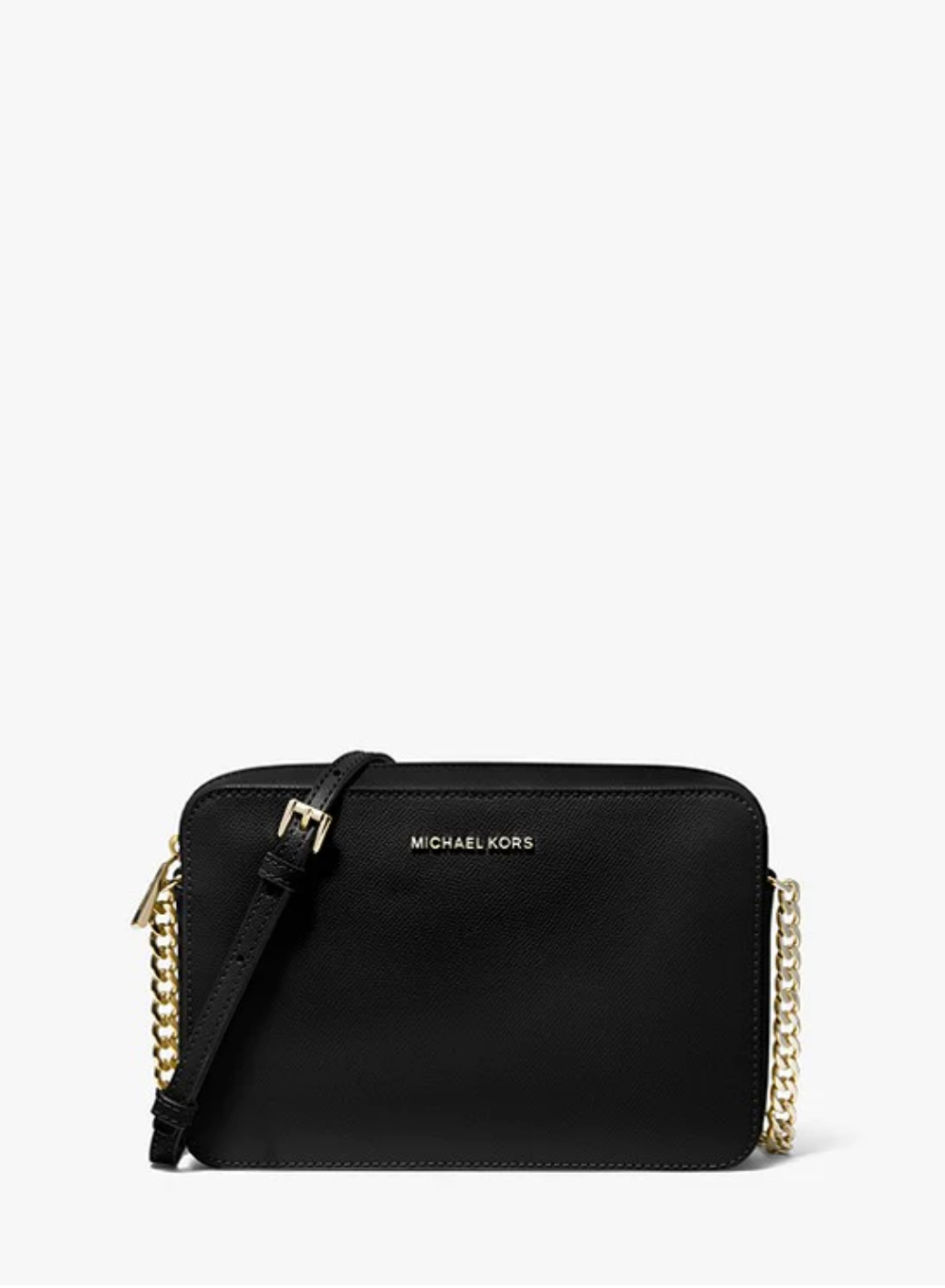 MICHAEL KORS Grand sac à bandoulière Jet Set en cuir saffiano Camel