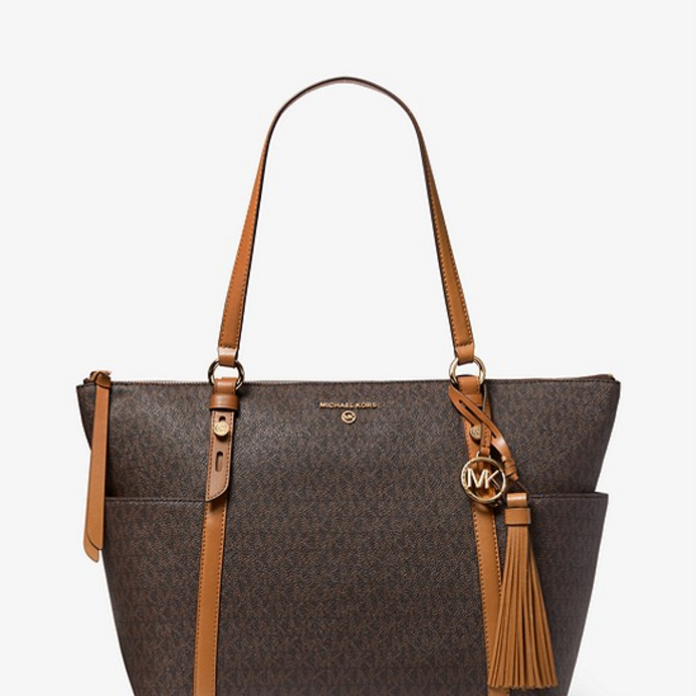 
                      
                        MICHAEL KORS Petit sac cabas Sullivan à logo avec glissière supérieure Bronze/Noisette
                      
                    