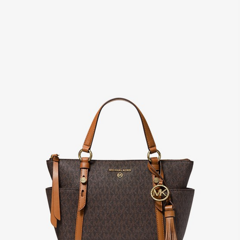 
                      
                        MICHAEL KORS Petit sac cabas Sullivan à logo avec glissière supérieure Bronze/Noisette
                      
                    