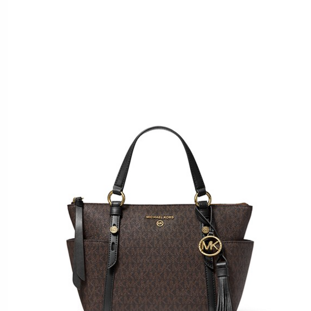 
                      
                        MICHAEL KORS Petit sac cabas Sullivan à logo avec glissière supérieure Bronze/Noisette
                      
                    