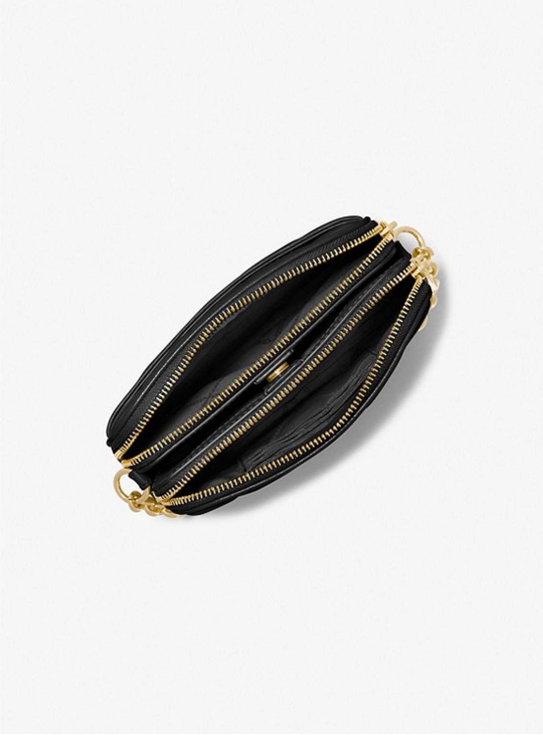 MICHAEL KORS Petit sac pour appareil photo Jet Set en cuir matelassé Noir