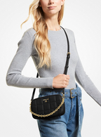 MICHAEL KORS Petit sac pour appareil photo Jet Set en cuir matelassé Noir