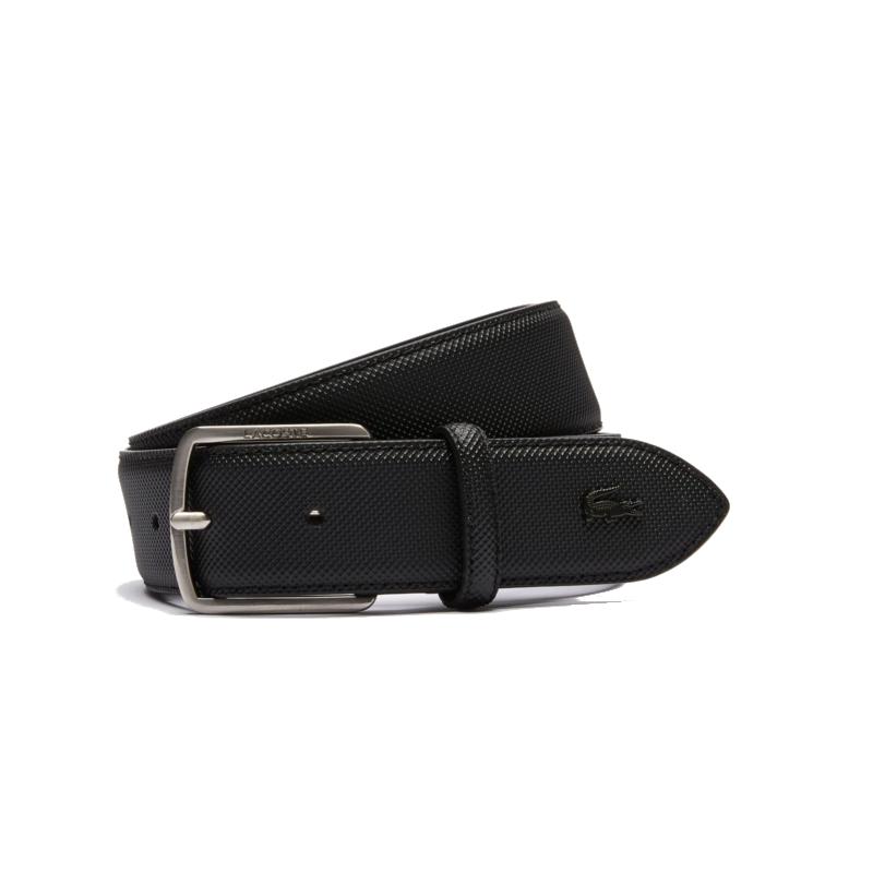Ceinture en toile piquée à boucle gravée Lacoste