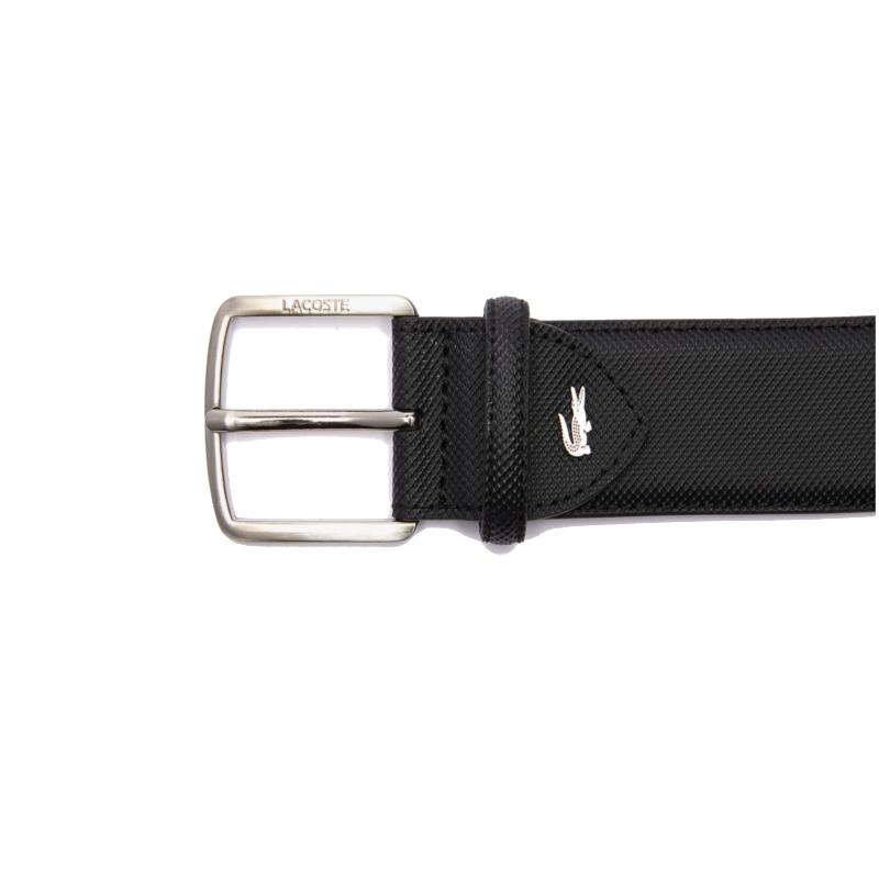 Ceinture en toile piquée à boucle gravée Lacoste
