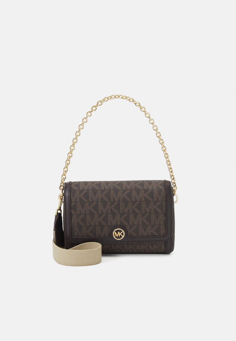 MICHAEL KORS Petit sac à bandoulière convertible Freya avec logo Marron/Noir
