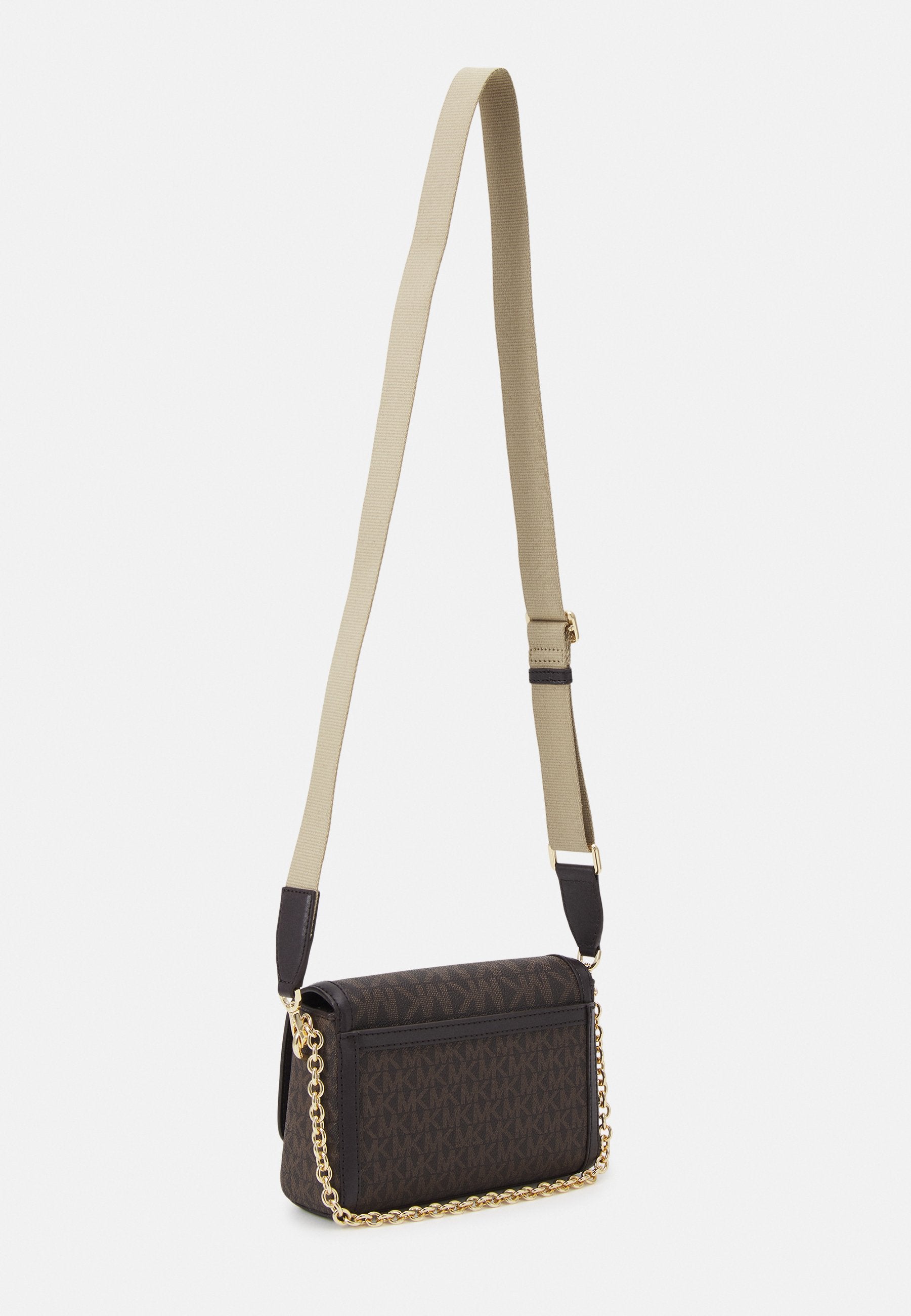 MICHAEL KORS Petit sac à bandoulière convertible Freya avec logo Marron/Noir