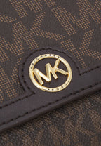 MICHAEL KORS Petit sac à bandoulière convertible Freya avec logo Marron/Noir