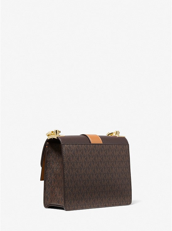 MICHAEL KORS Petit sac à bandoulière Greenwich en cuir saffiano à couleurs contrastées avec logo