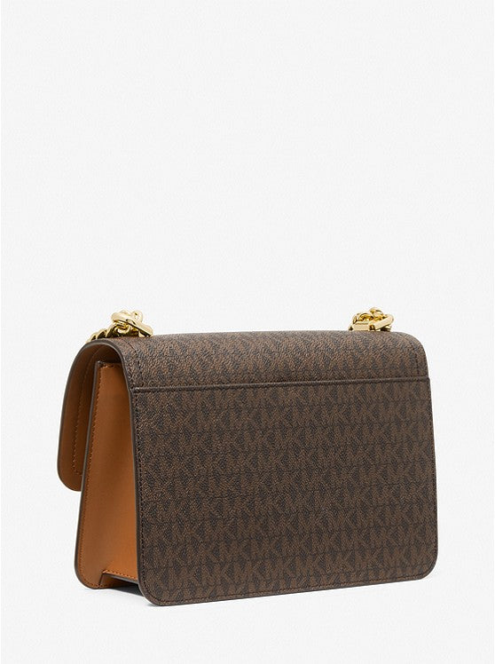 MICHAEL KORS Grand sac porté épaule Heather logo