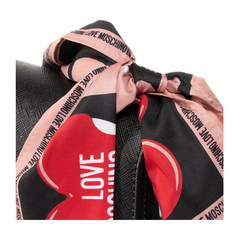 Sac à Bandoulière avec Foulard Love Moschino