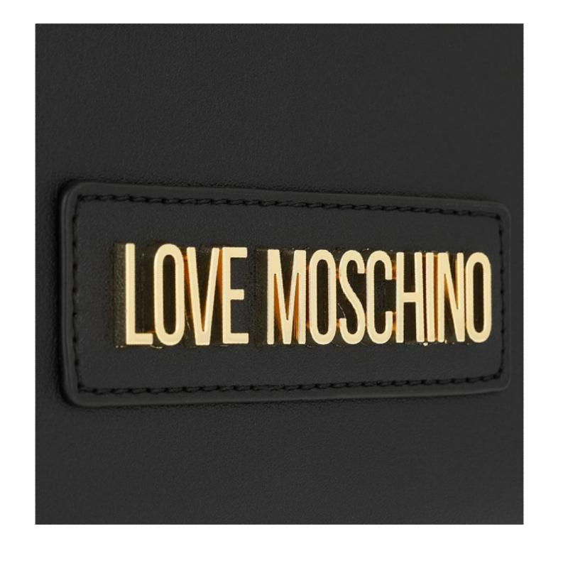 Sac Love Moschino PVC noir Galv or