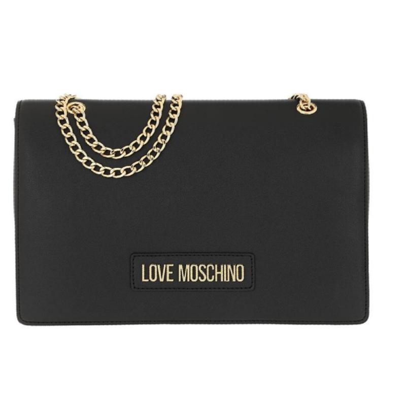 Sac Love Moschino PVC noir Galv or