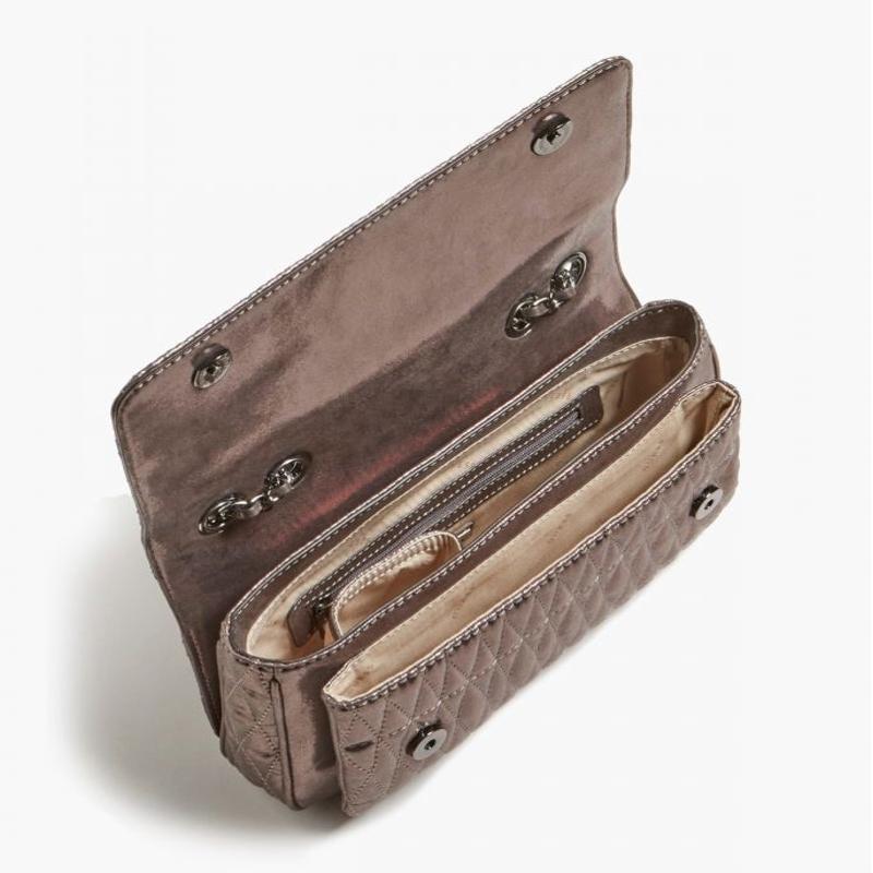Sac Bandoulière Guess Brinkley Pewter