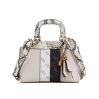 Mini sac trapèze à motif de peau de python Katey