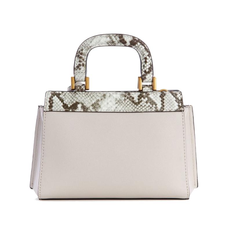 Mini sac trapèze à motif de peau de python Katey
